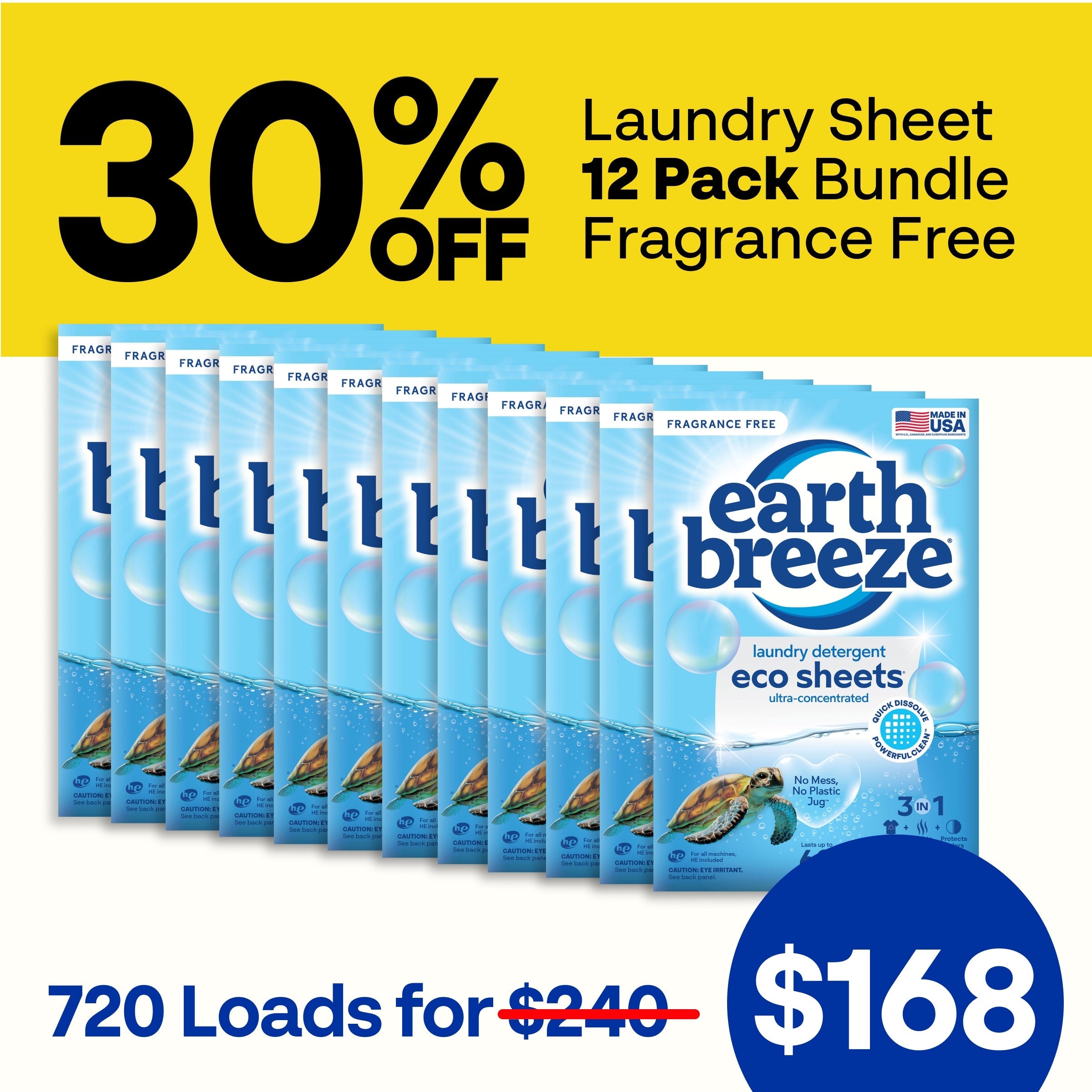 Laundry Sheet Bundle - 12 Pack