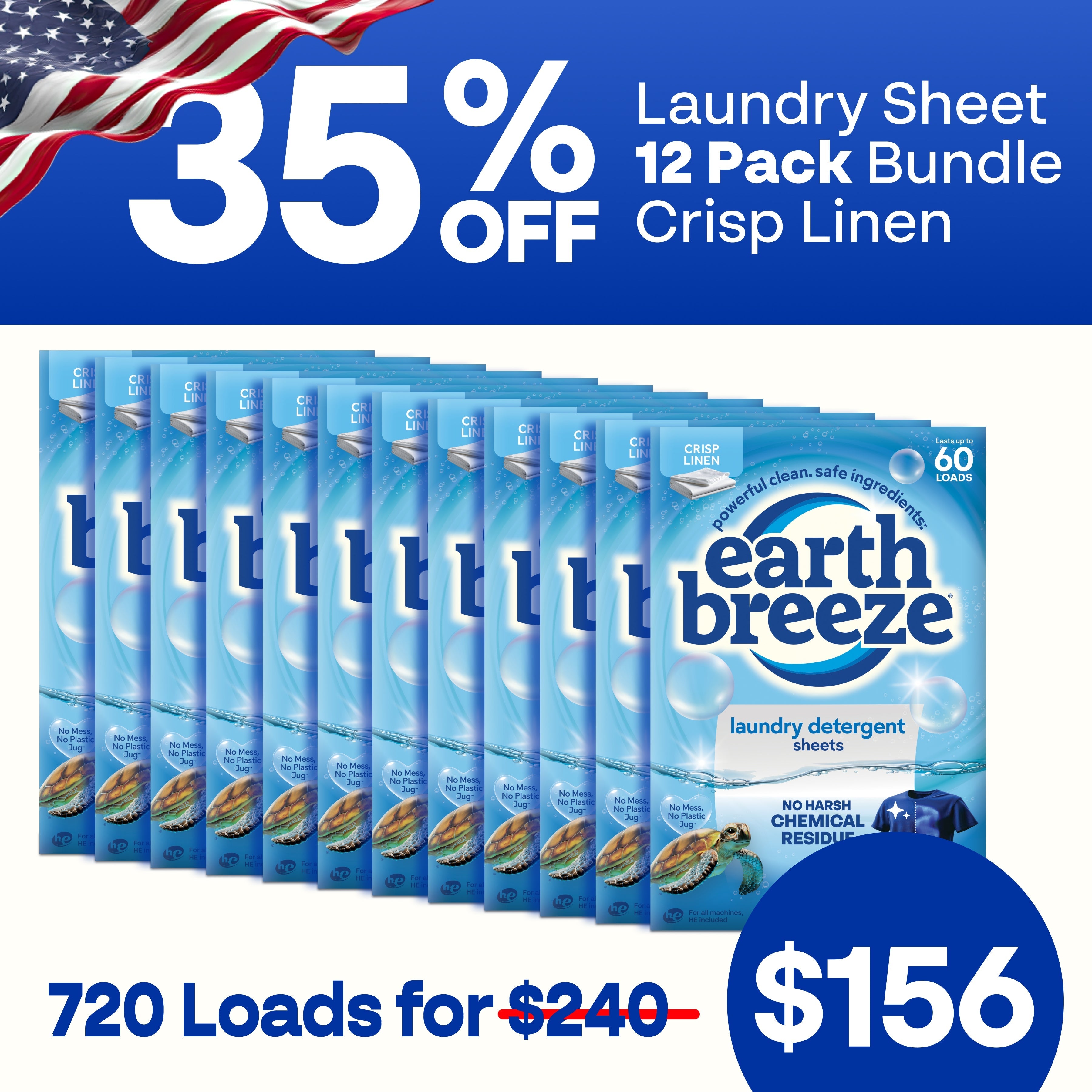 Laundry Sheet Bundle - 12 Pack