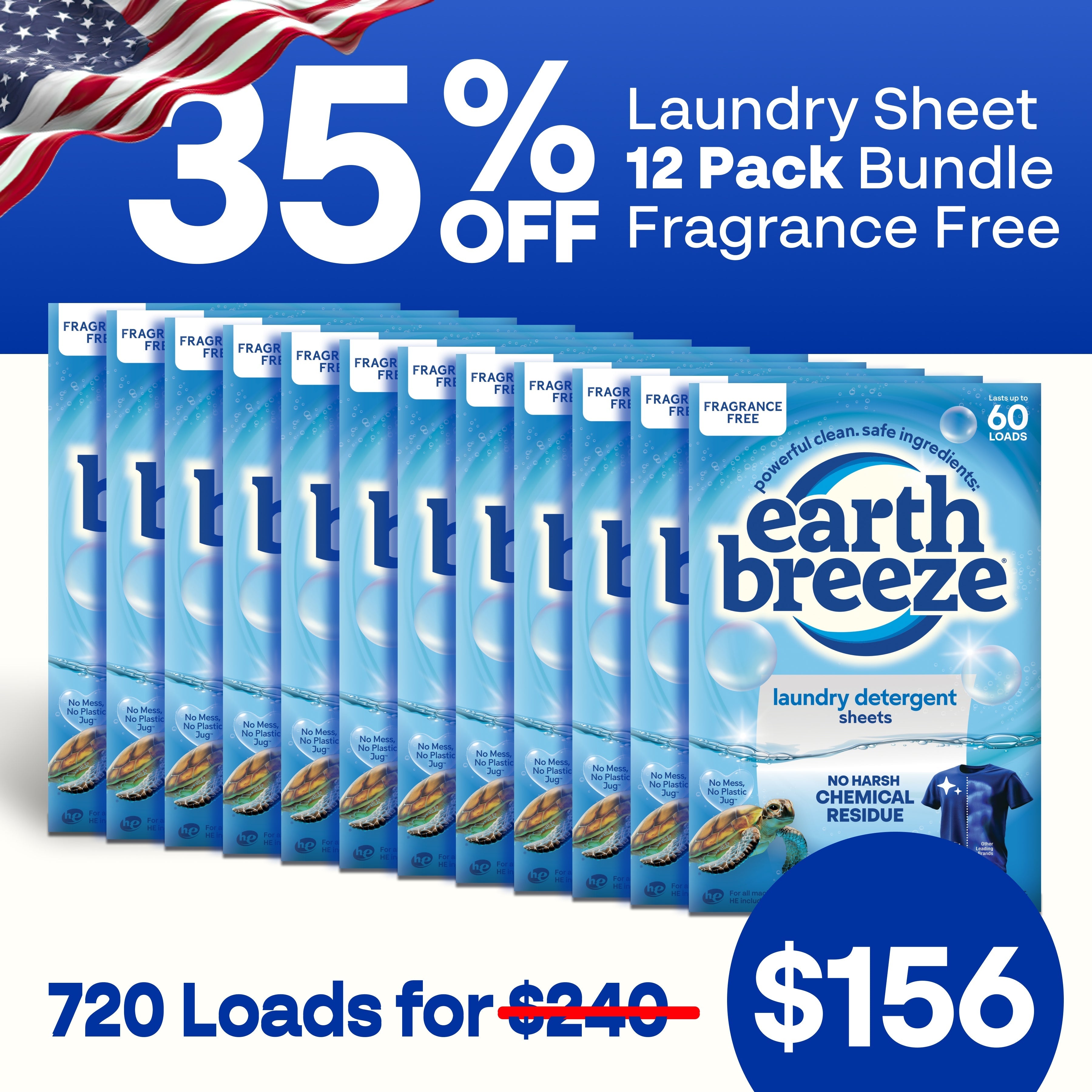 Laundry Sheet Bundle - 12 Pack