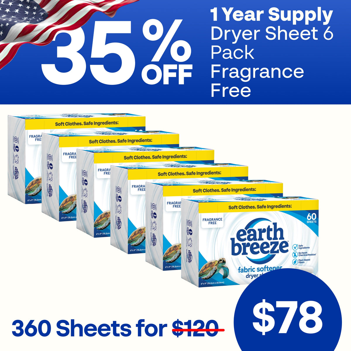 Dryer Sheet 6 Pack Bundle