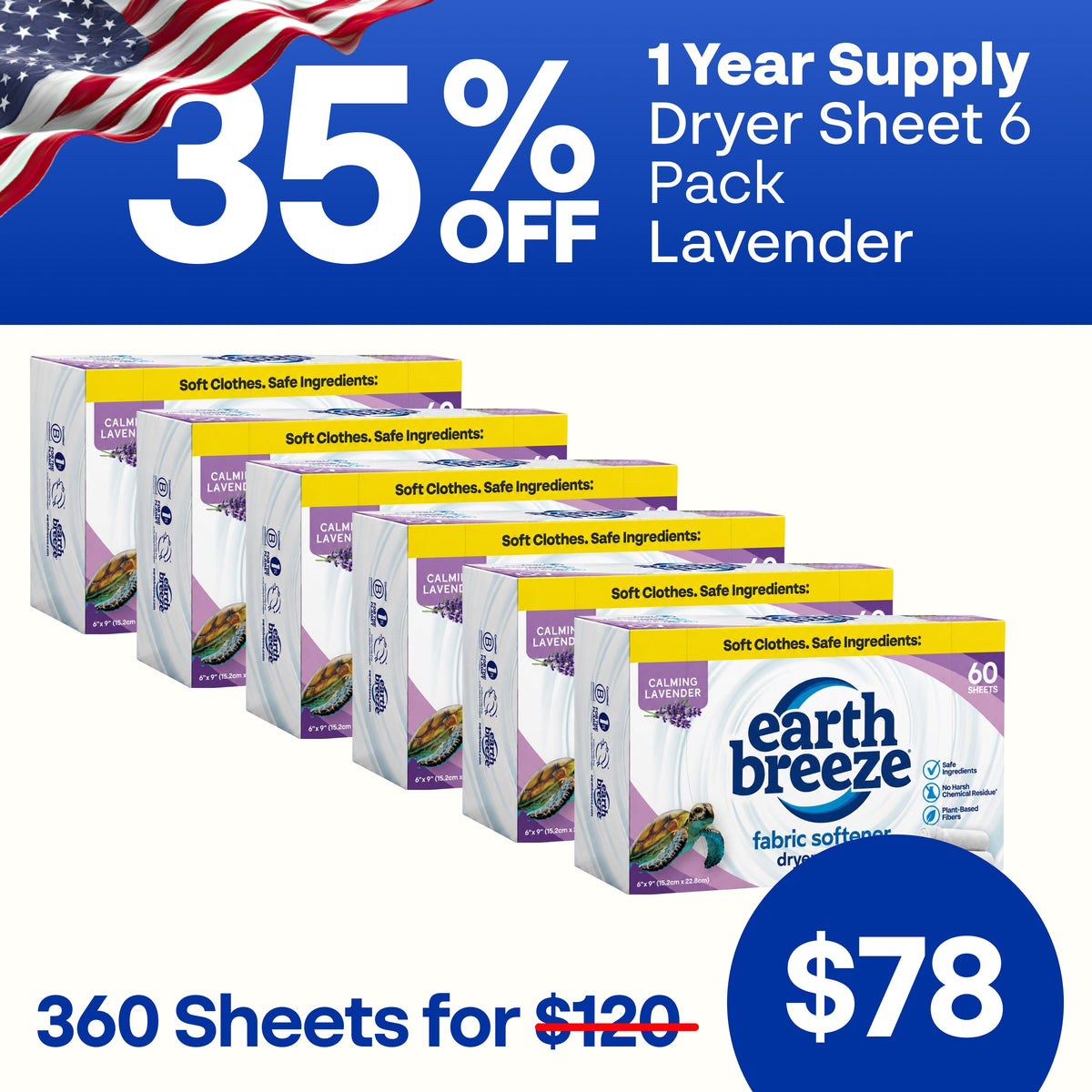 Dryer Sheet 6 Pack Bundle