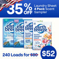 Laundry Sheet Scent Sampler - 4 Pack