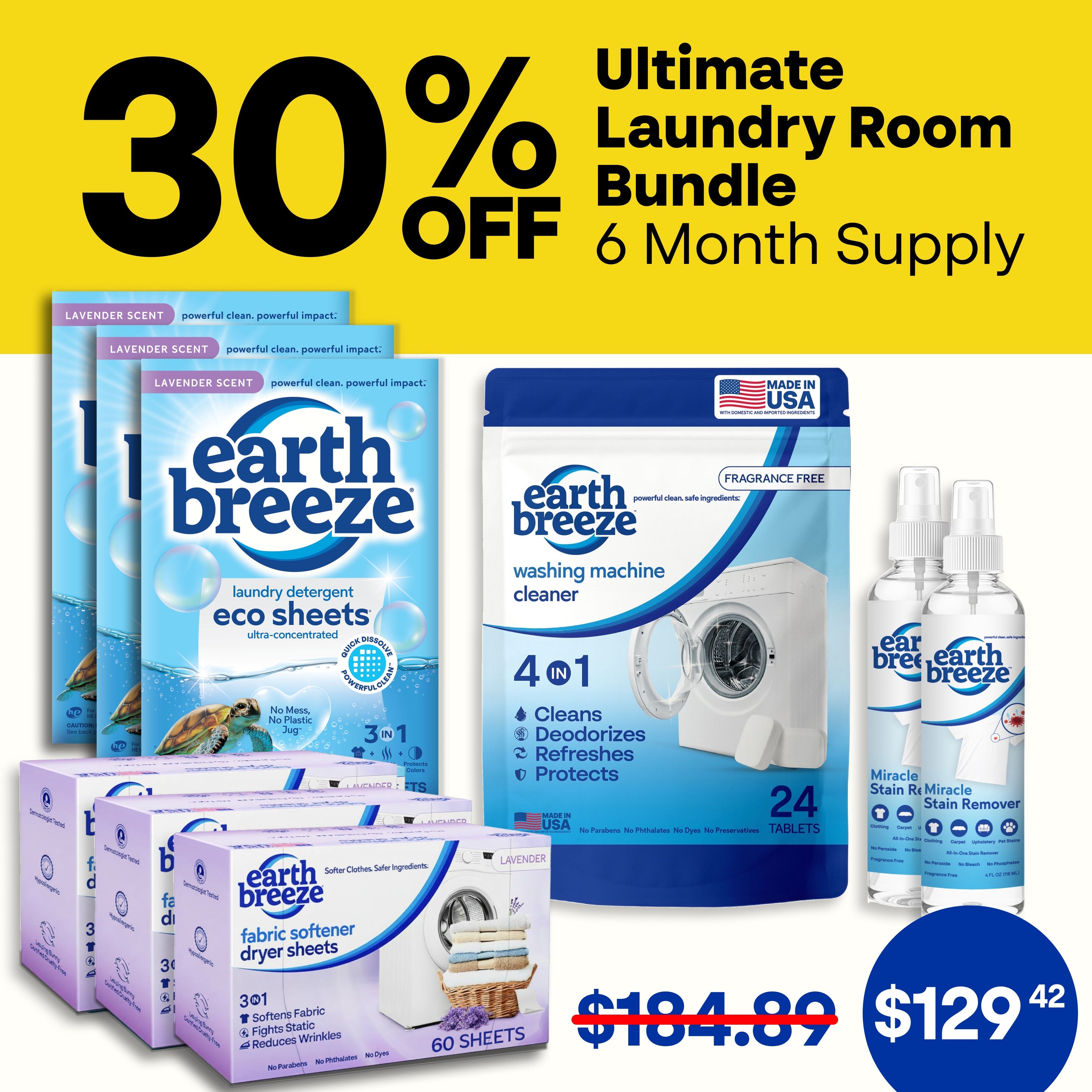 Ultimate Laundry Room Bundle 6 Month Supply
