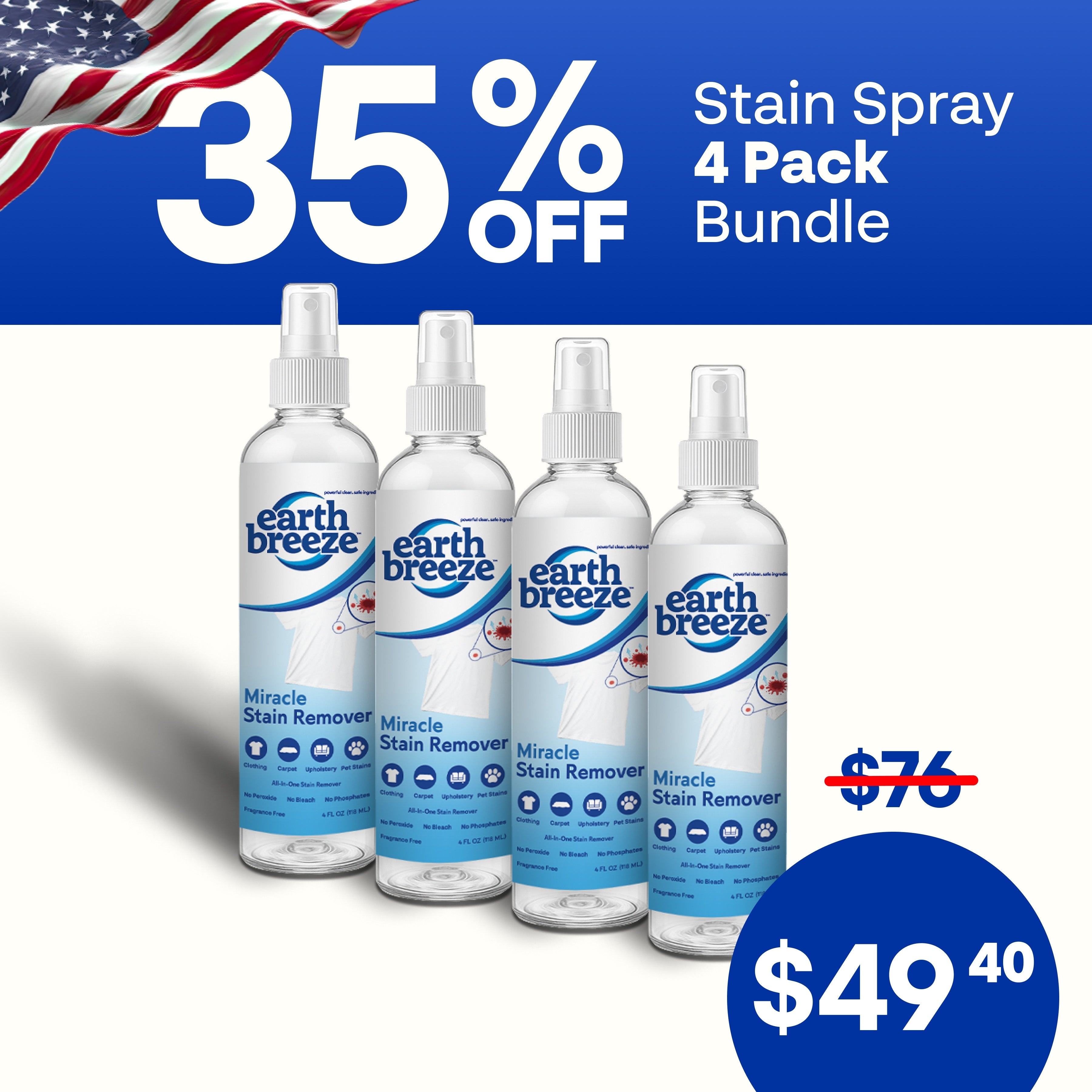 Stain Spray Bundle - 4 Pack