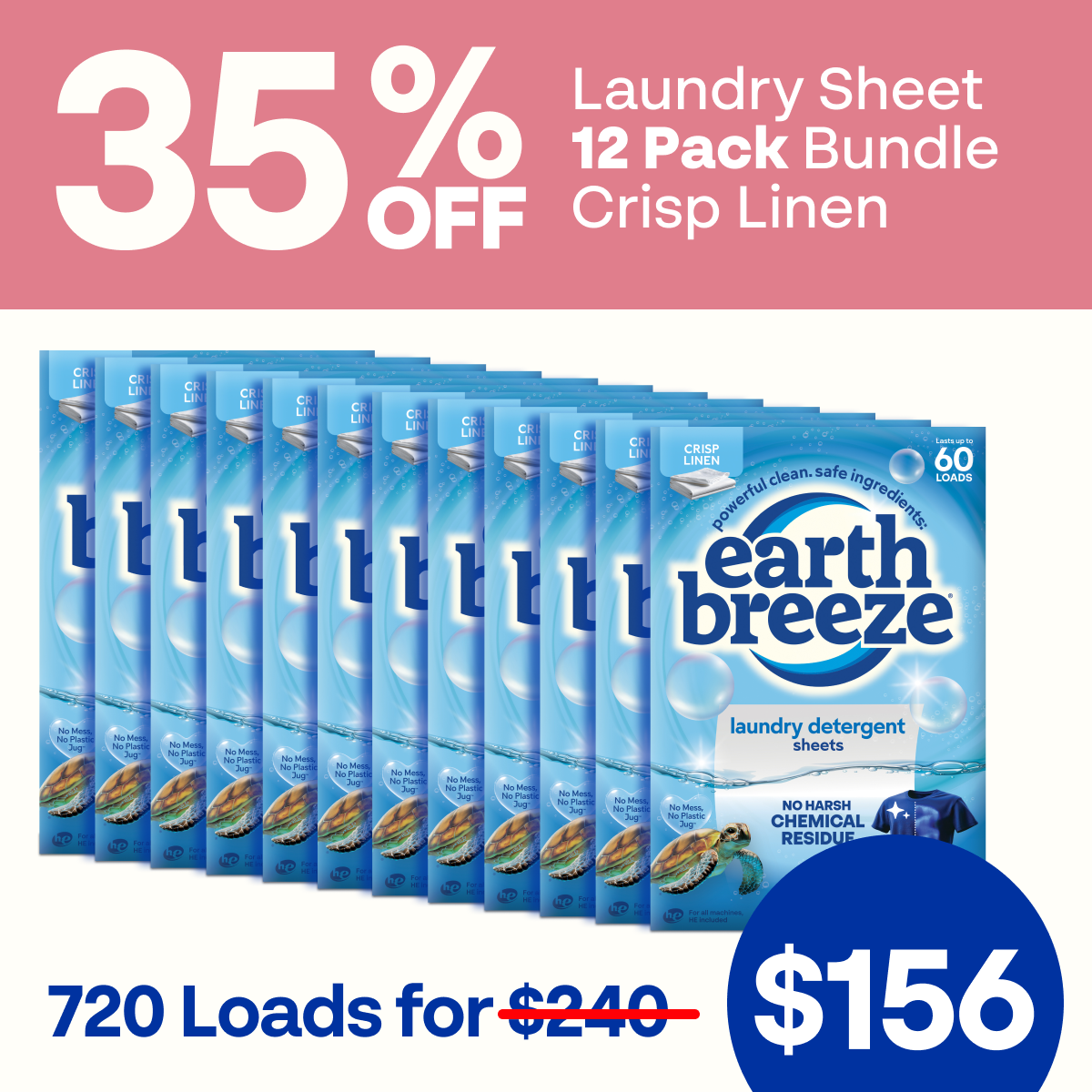 Laundry Sheet Bundle - 12 Pack