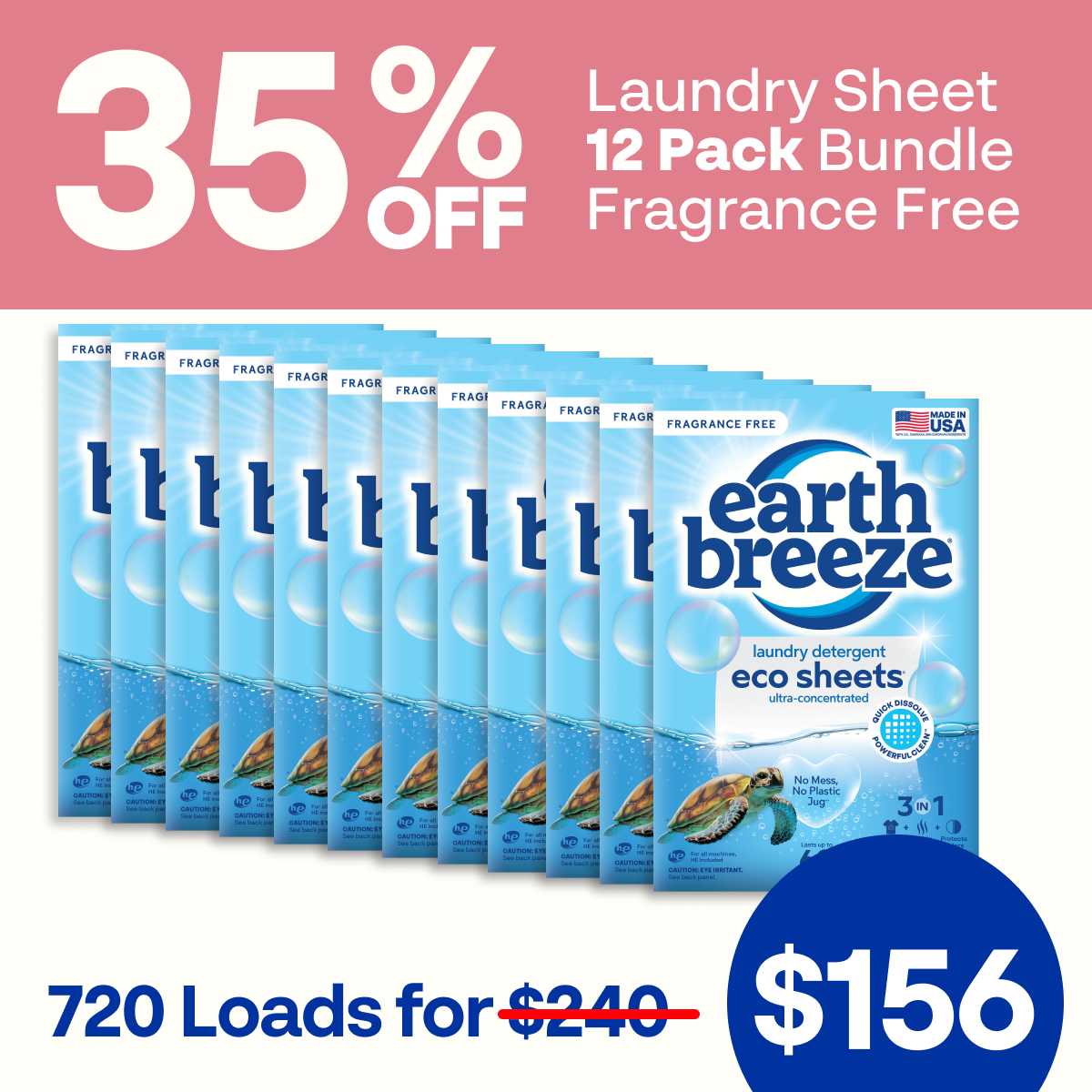 Laundry Sheet Bundle - 12 Pack