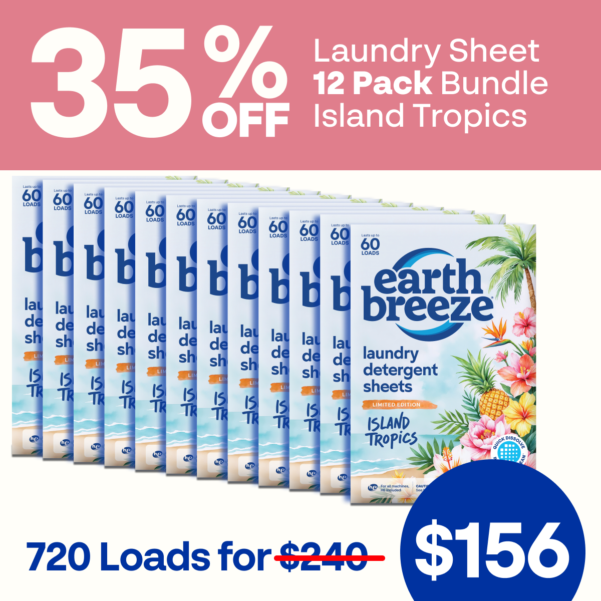 Laundry Sheet Bundle - 12 Pack