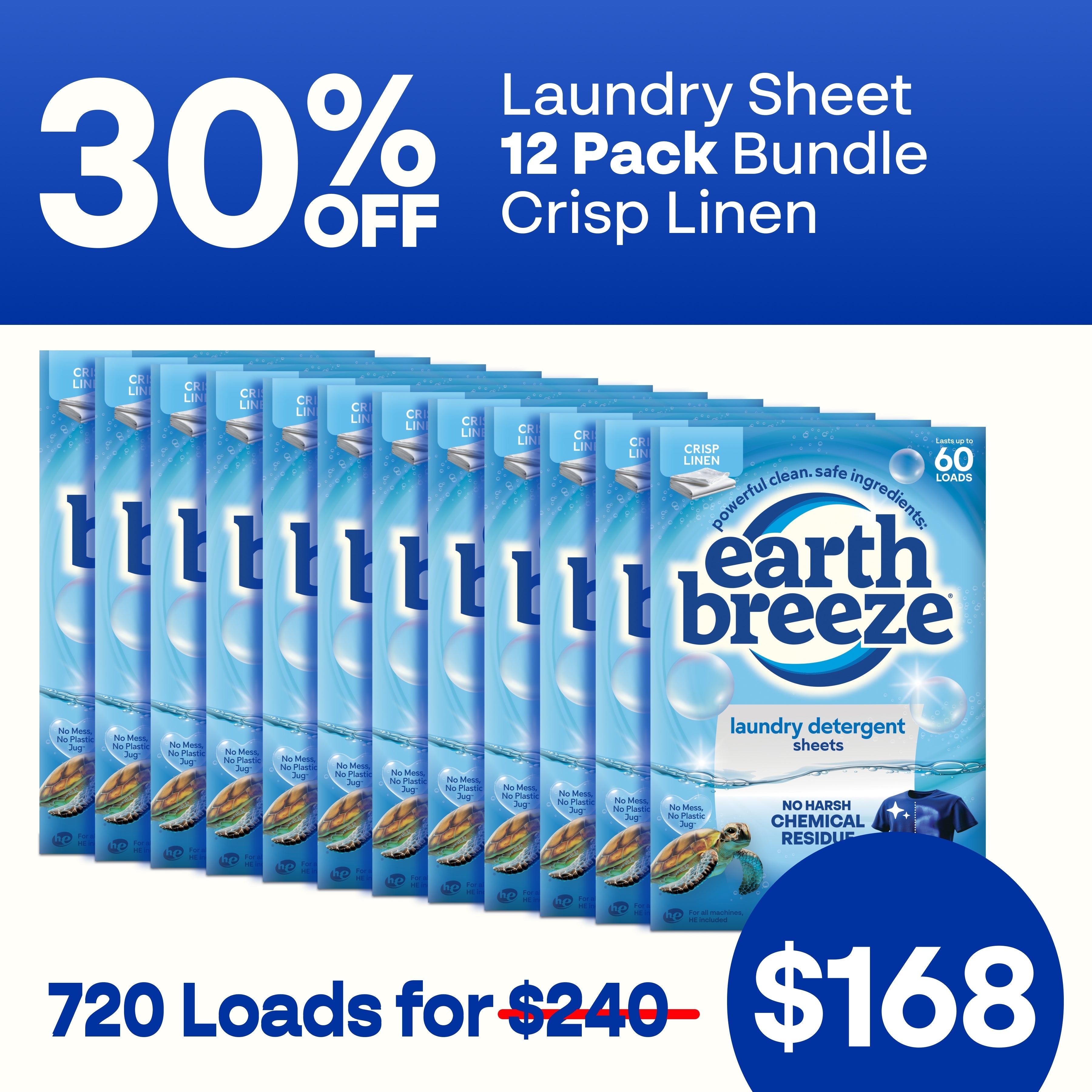 Laundry Sheet Bundle - 12 Pack