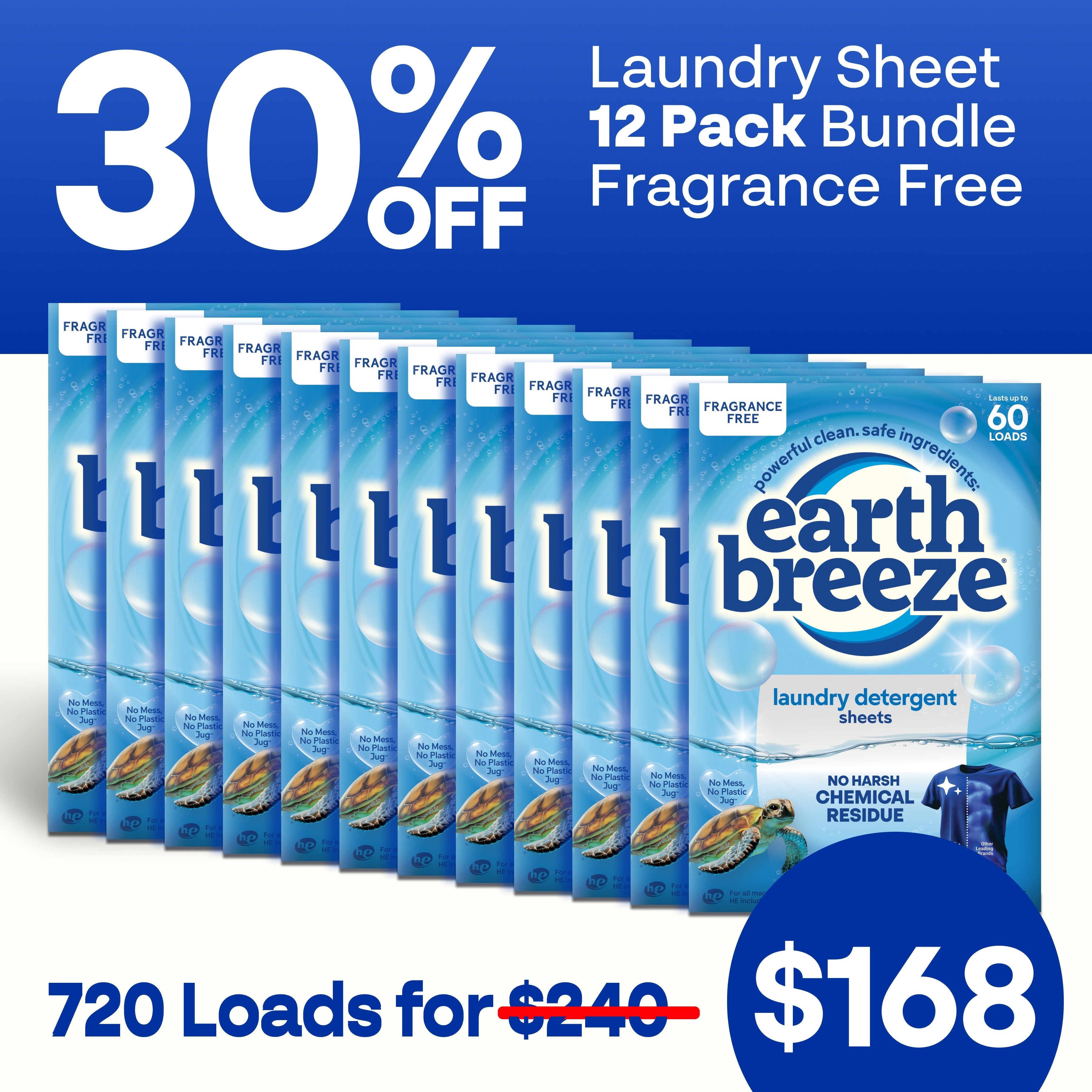 Laundry Sheet Bundle - 12 Pack