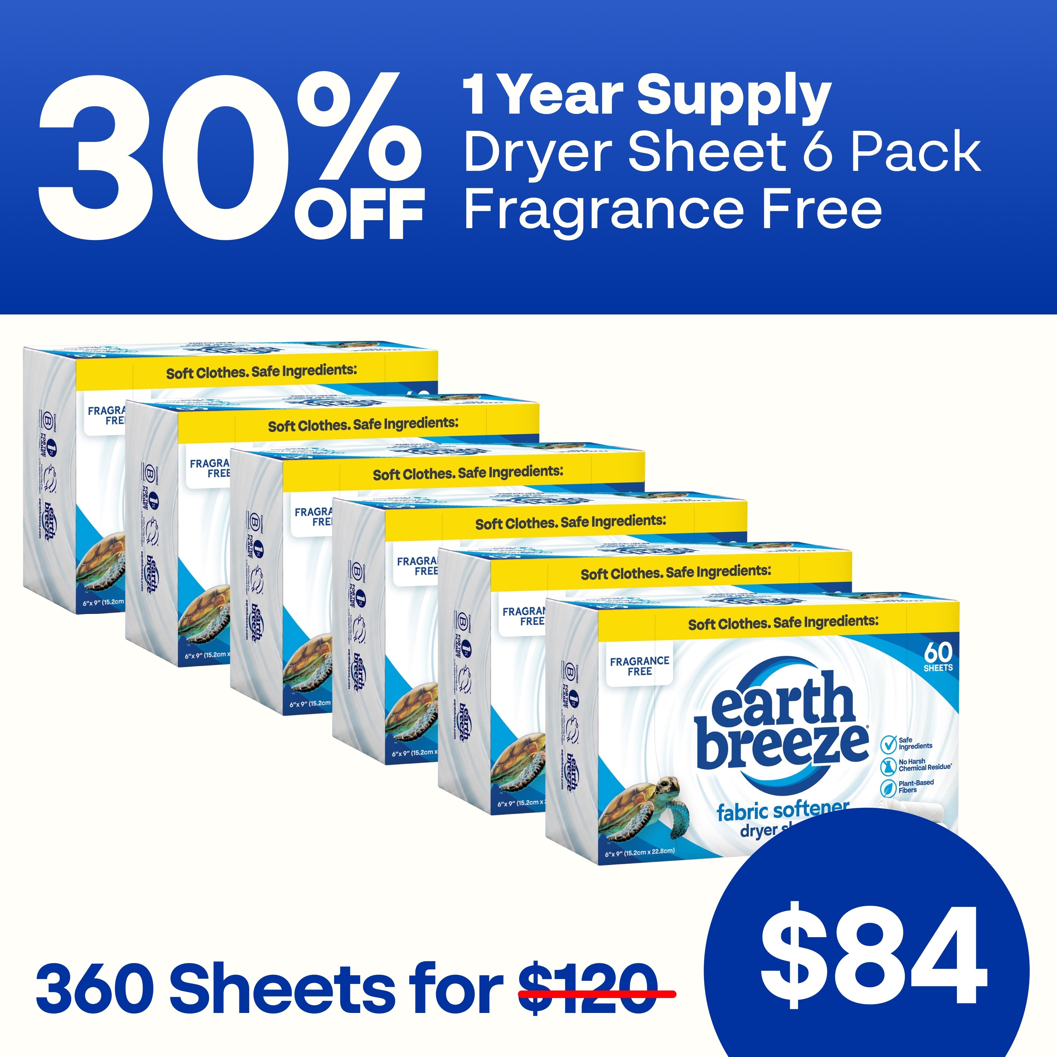 Dryer Sheet 6 Pack Bundle