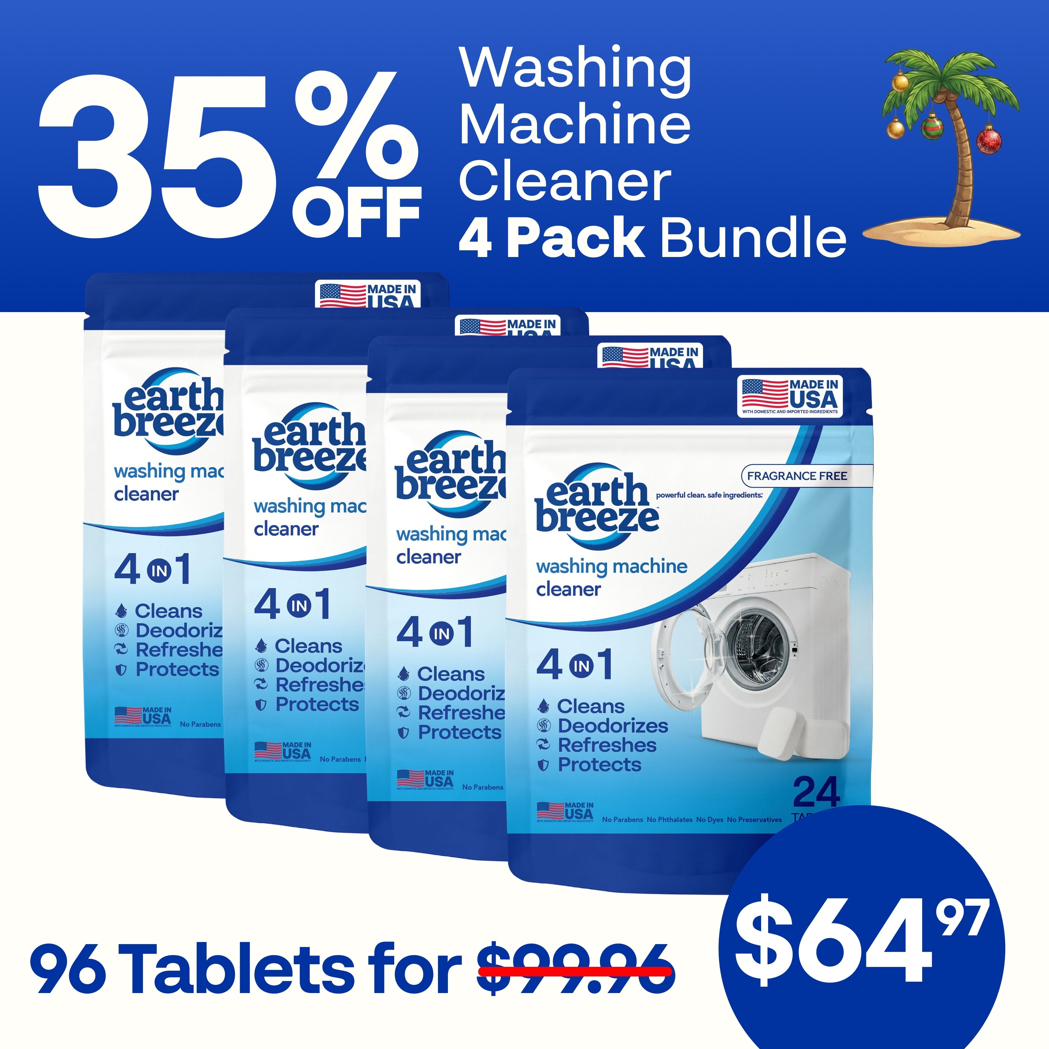 Washing Machine Cleaner - 4 Pack